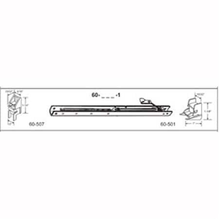 Robus Splendor 26 in. Balance Stamped No. 2520 with Ends 60-507 & 60-501 Attached Window Channel, 6PK RO1208408